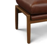 Bavel 25_ Leather Ottoman - Indiana Brown