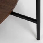 Vitri 36.5_ Glass Coffee Table - Walnut