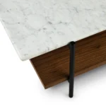 Agotu 44_ Marble Coffee Table - Walnut