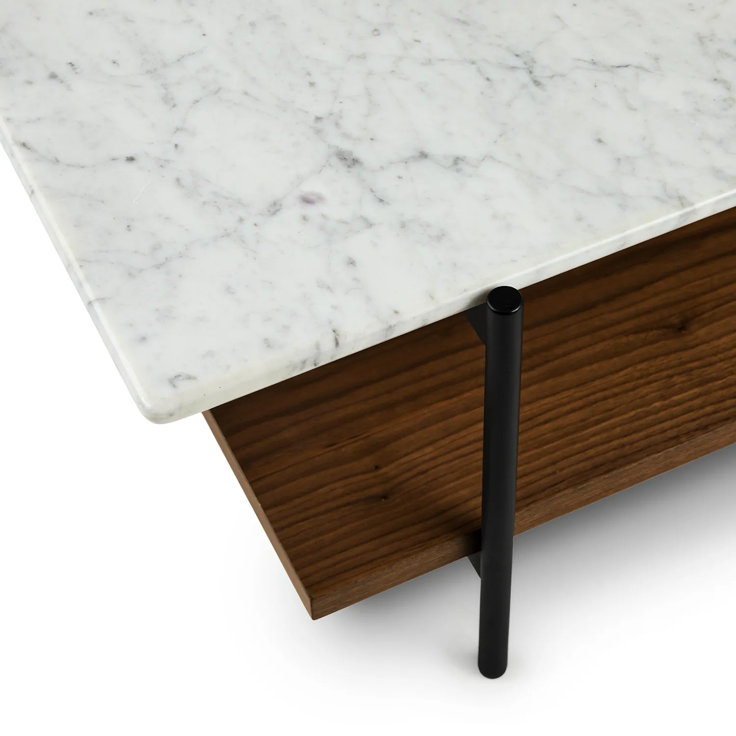 Agotu 44_ Marble Coffee Table - Walnut - Image 6