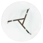 Clarus 31.5_ Glass Coffee Table - Walnut