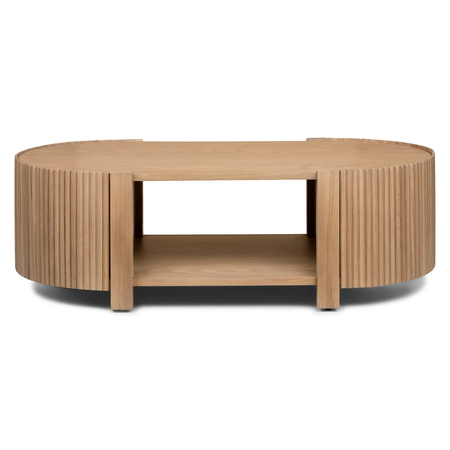 Fortra 50.5_ Storage Coffee Table - White Oak - Image 6