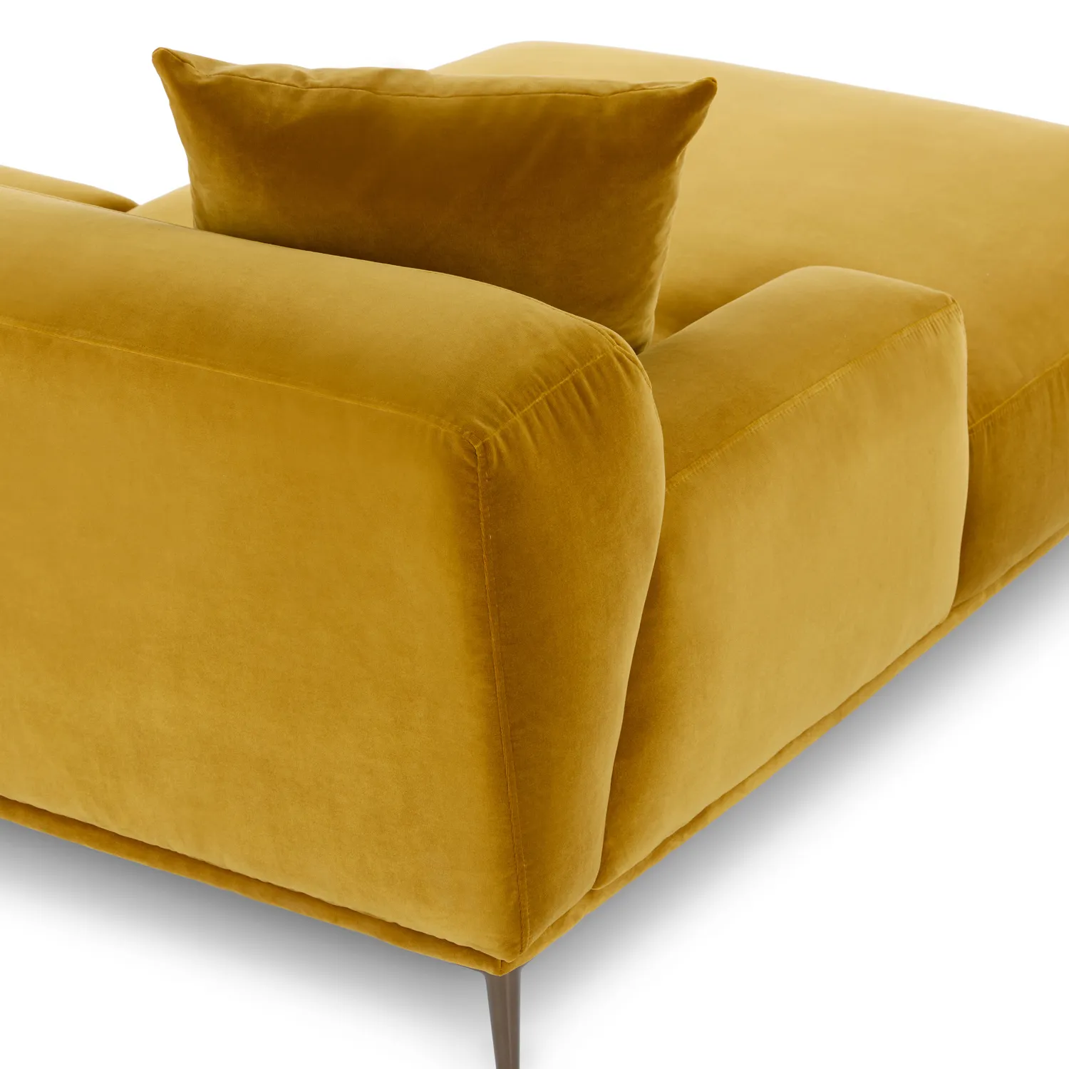 Abisko 94.5_ Velvet Left Sectional - Plush Yarrow Gold - Image 9