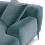 Abisko 94.5_ Velvet Right Sectional - Plush Pacific Blue