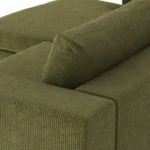 Beta 98_ Modular Left Chaise Sectional - Cypress Green