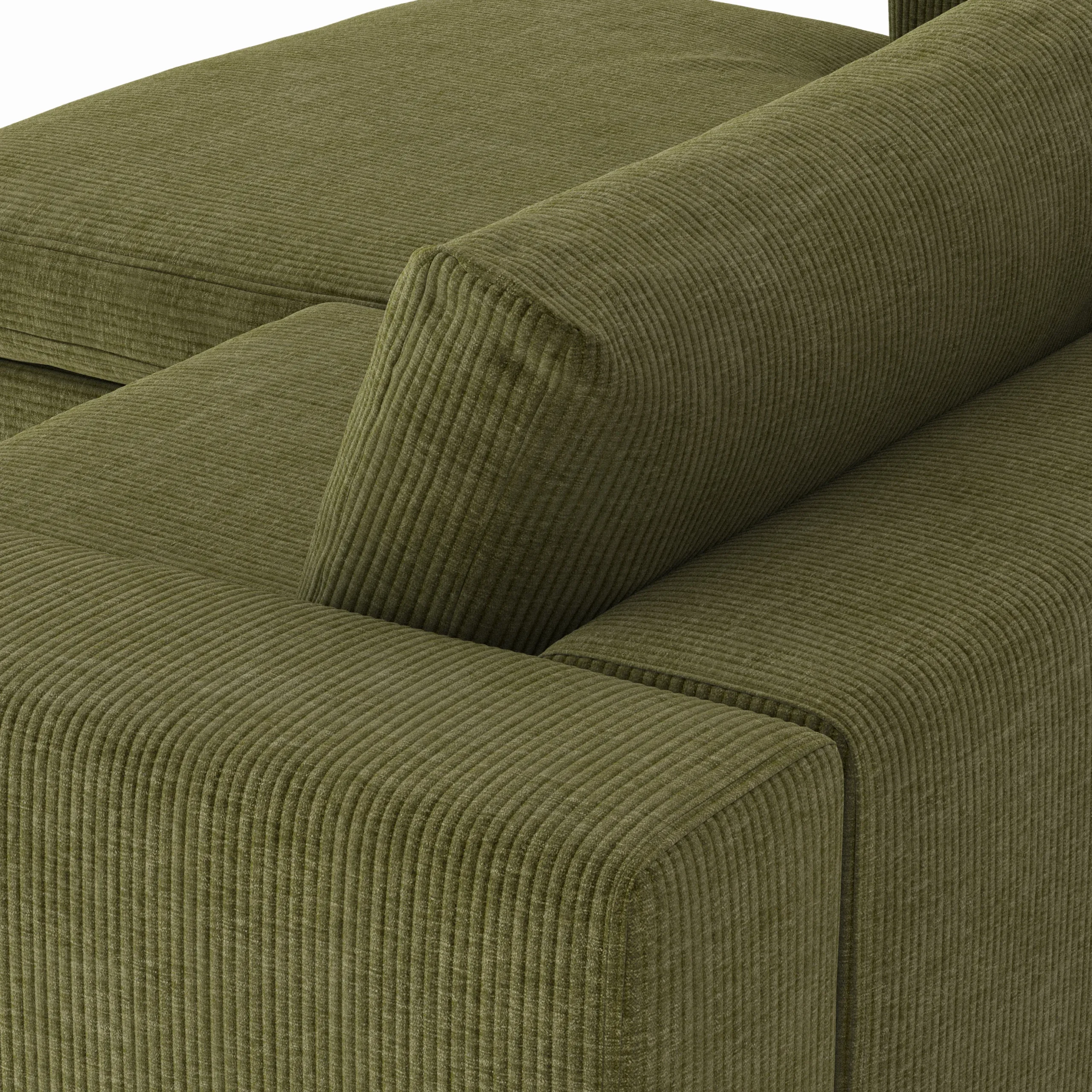 Beta 98_ Modular Left Chaise Sectional - Cypress Green - Image 9