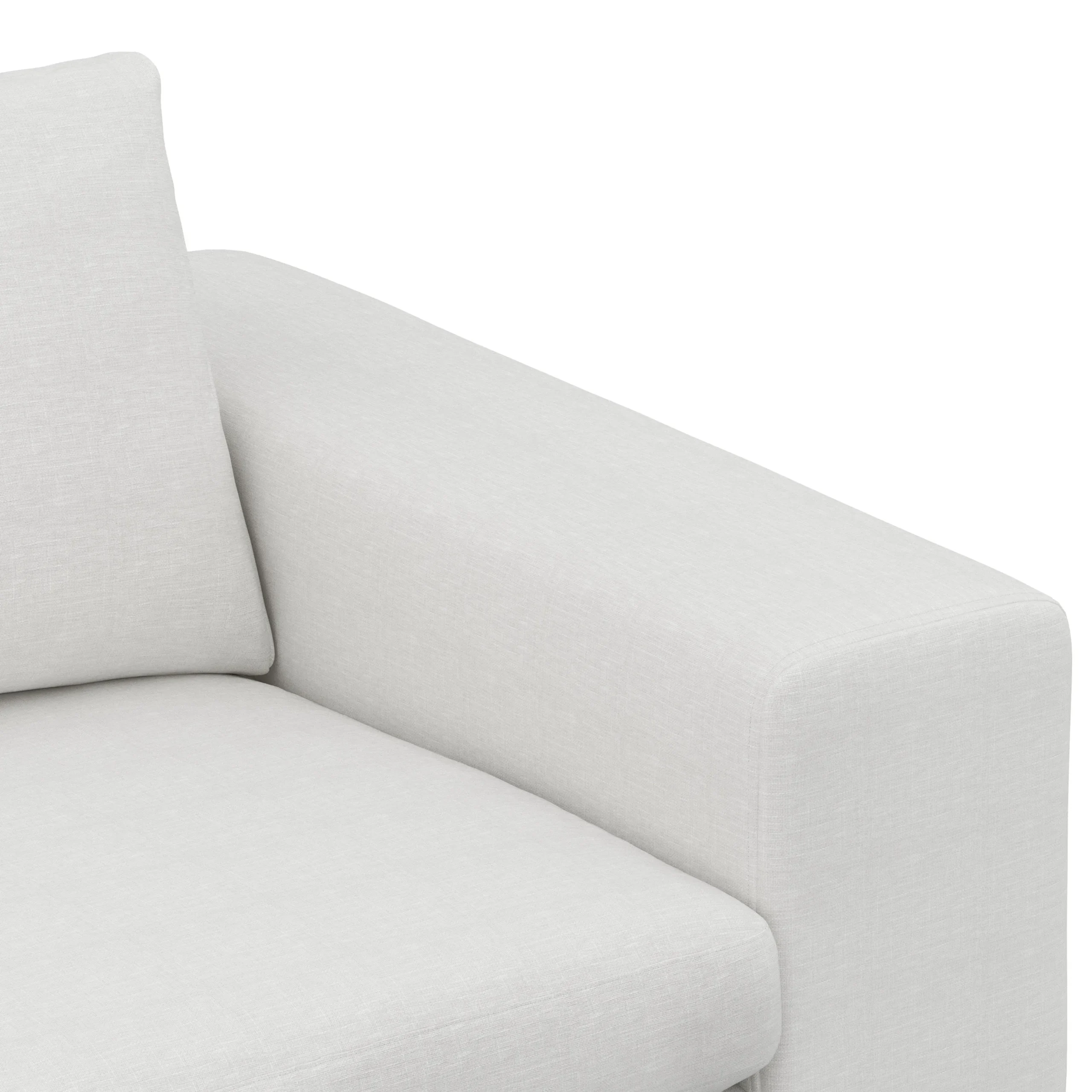 Beta 98_ Modular Left Chaise Sectional - Quartz White - Image 9