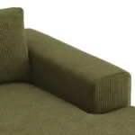 Beta 98_ Modular Right Chaise Sectional - Cypress Green