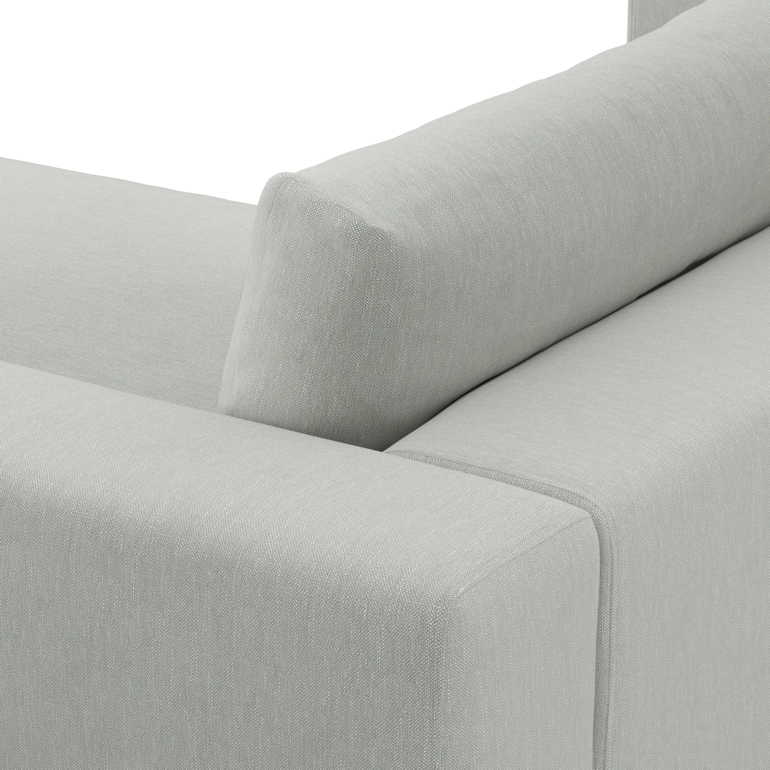 Beta 98_ Modular Right Chaise Sectional - Welsh Gray - Image 9