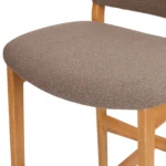 Nosh Counter Stool - Oak and Ratine Brown