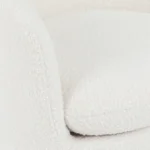 Turoy 32.5_ Swivel Lounge Chair - Ivory Bouclé