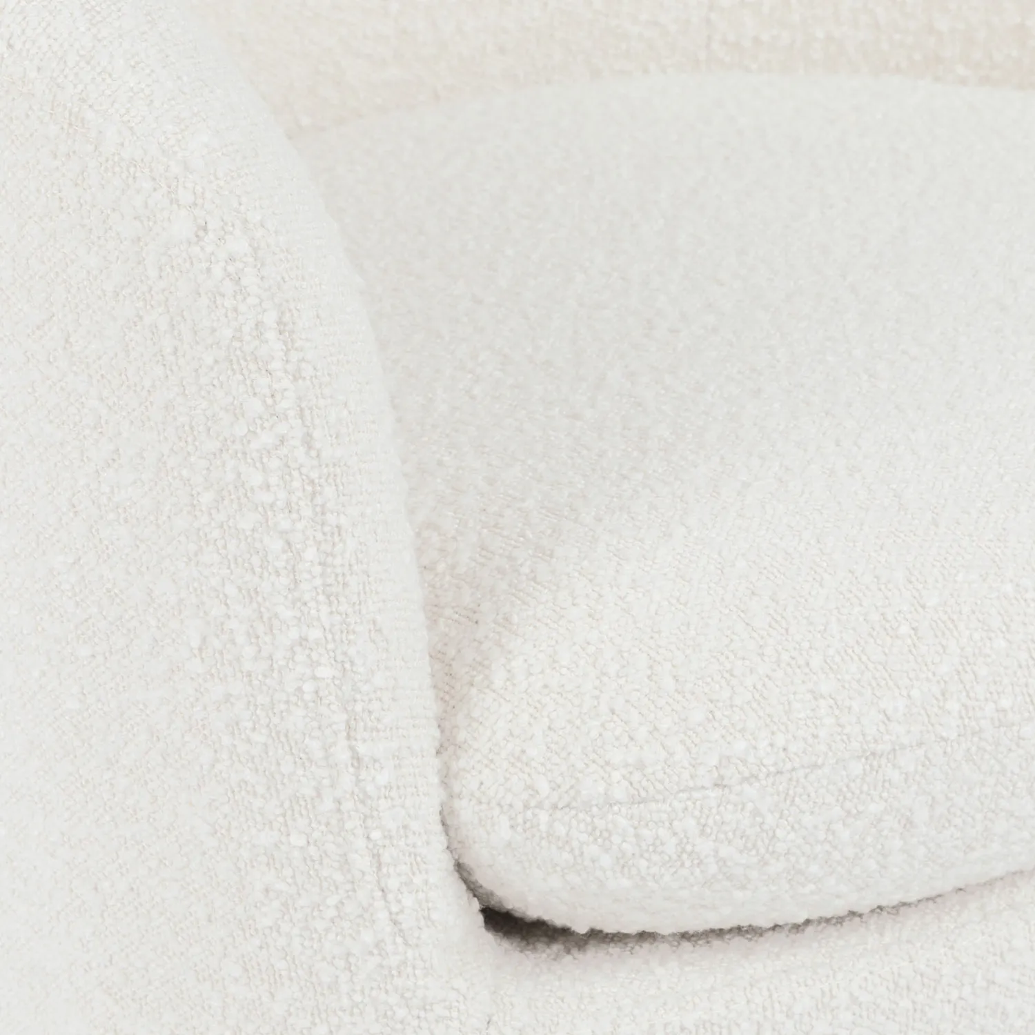 Turoy 32.5_ Swivel Lounge Chair - Ivory Bouclé - Image 5