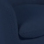 Turoy 32.5_ Swivel Lounge Chair - Catalina Blue Bouclé