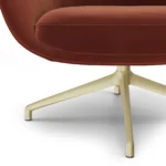 Sterling 33_ Velvet Swivel Chair - Hale Rust