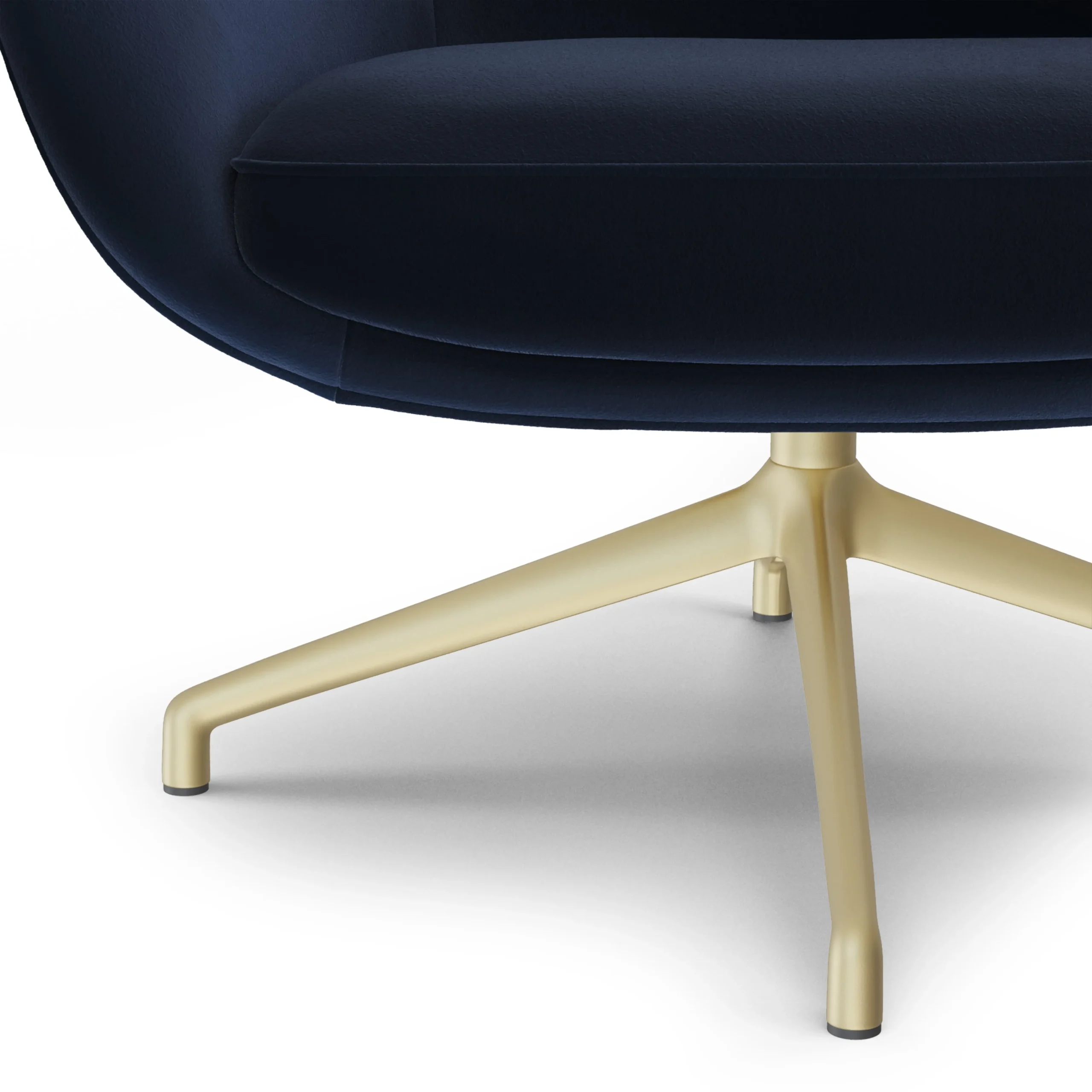 Sterling 33_ Velvet Swivel Chair - Hale Ink - Image 3