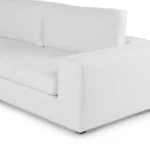 Beta 133.5_ Left Modular Conversational Sectional - Quartz White