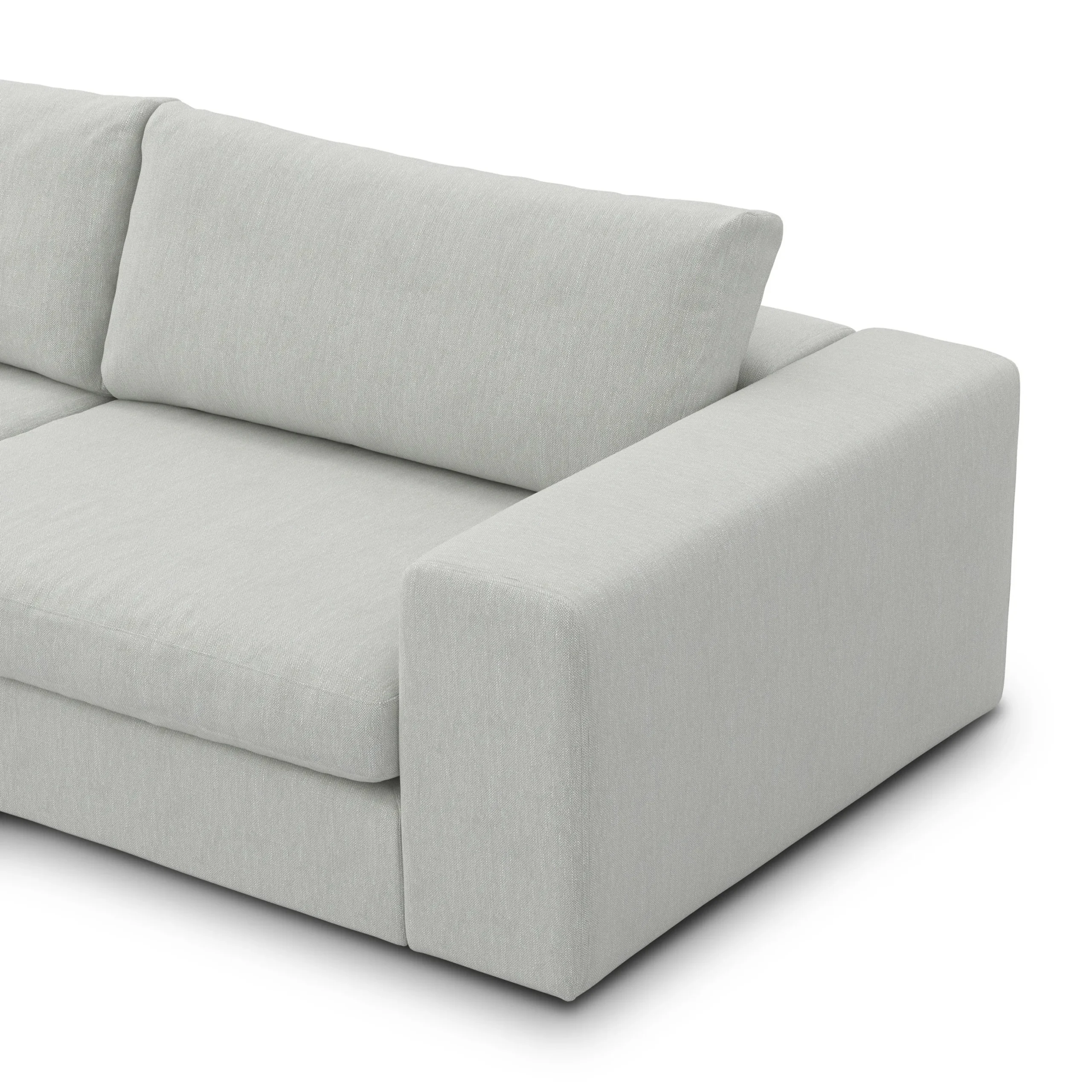 Beta 133.5_ Modular L Sectional - Welsh Gray - Image 9