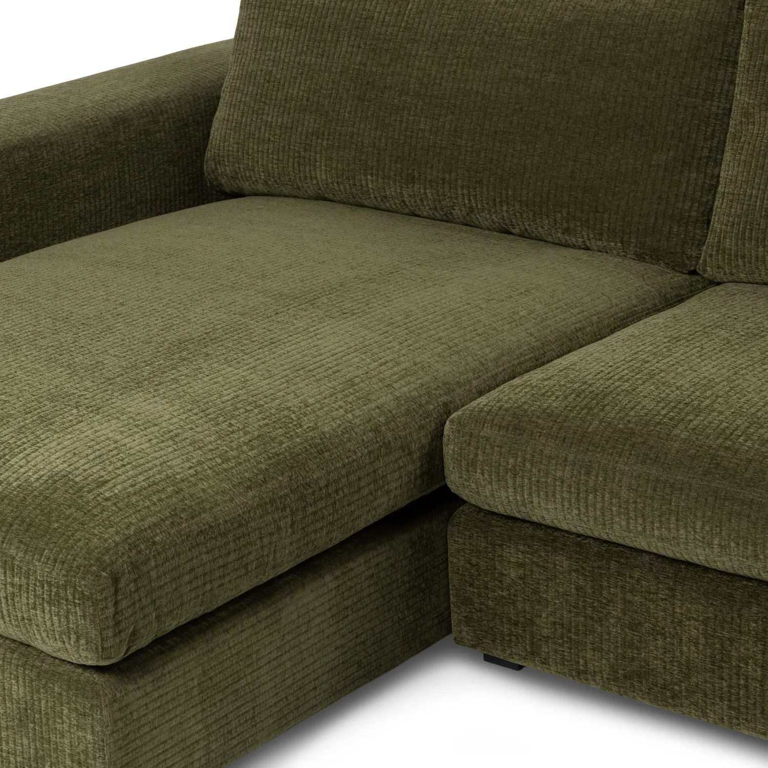 Beta 137.5_ Left Modular Chaise Sectional - Cypress Green - Image 9