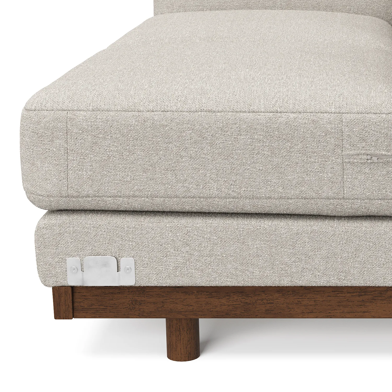 Ceni 88_ Corner Sectional - Chalk Gray - Image 9