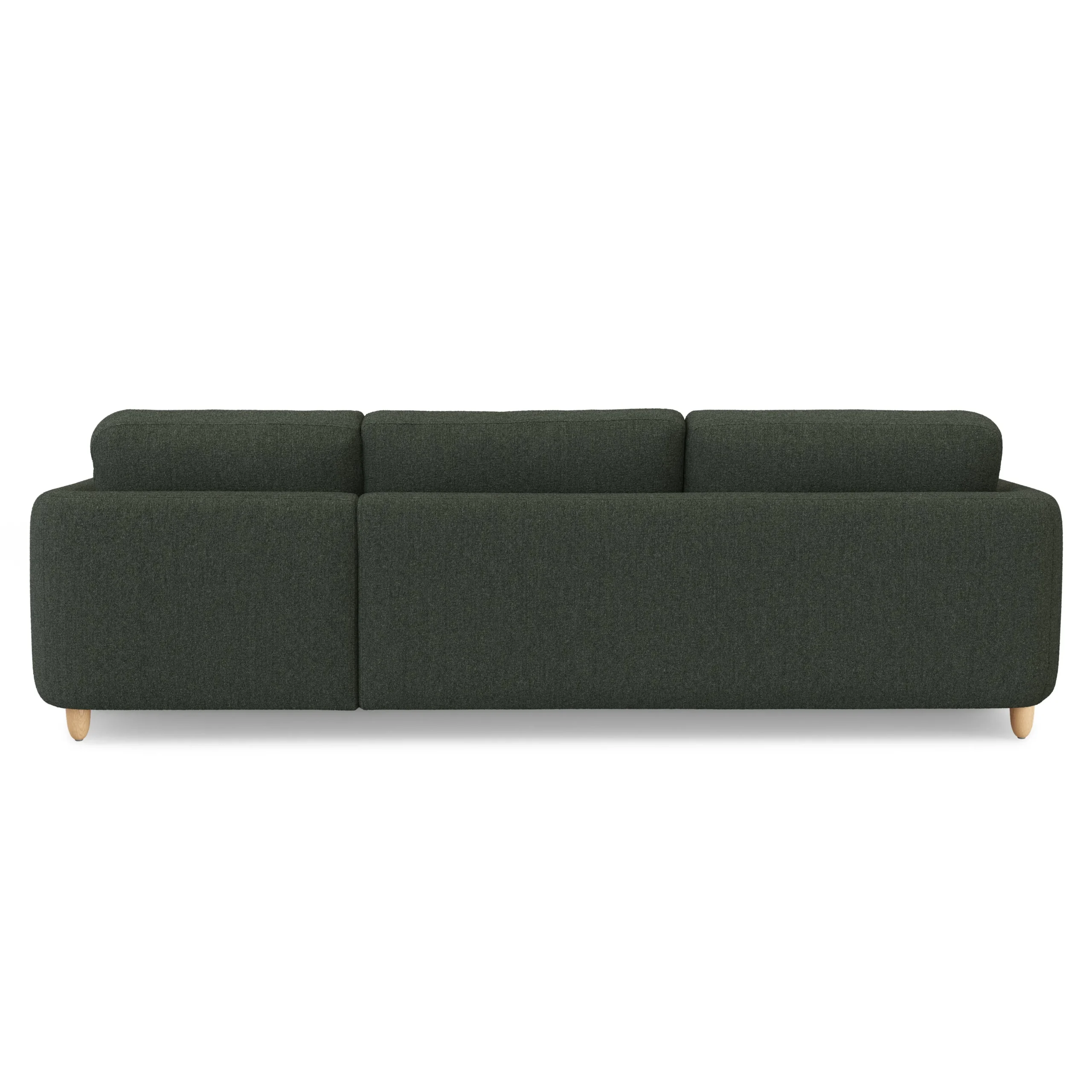 Vati 114_ Right Storage Sleeper Sectional - Natural Oak and Green Wool Bouclé - Image 9