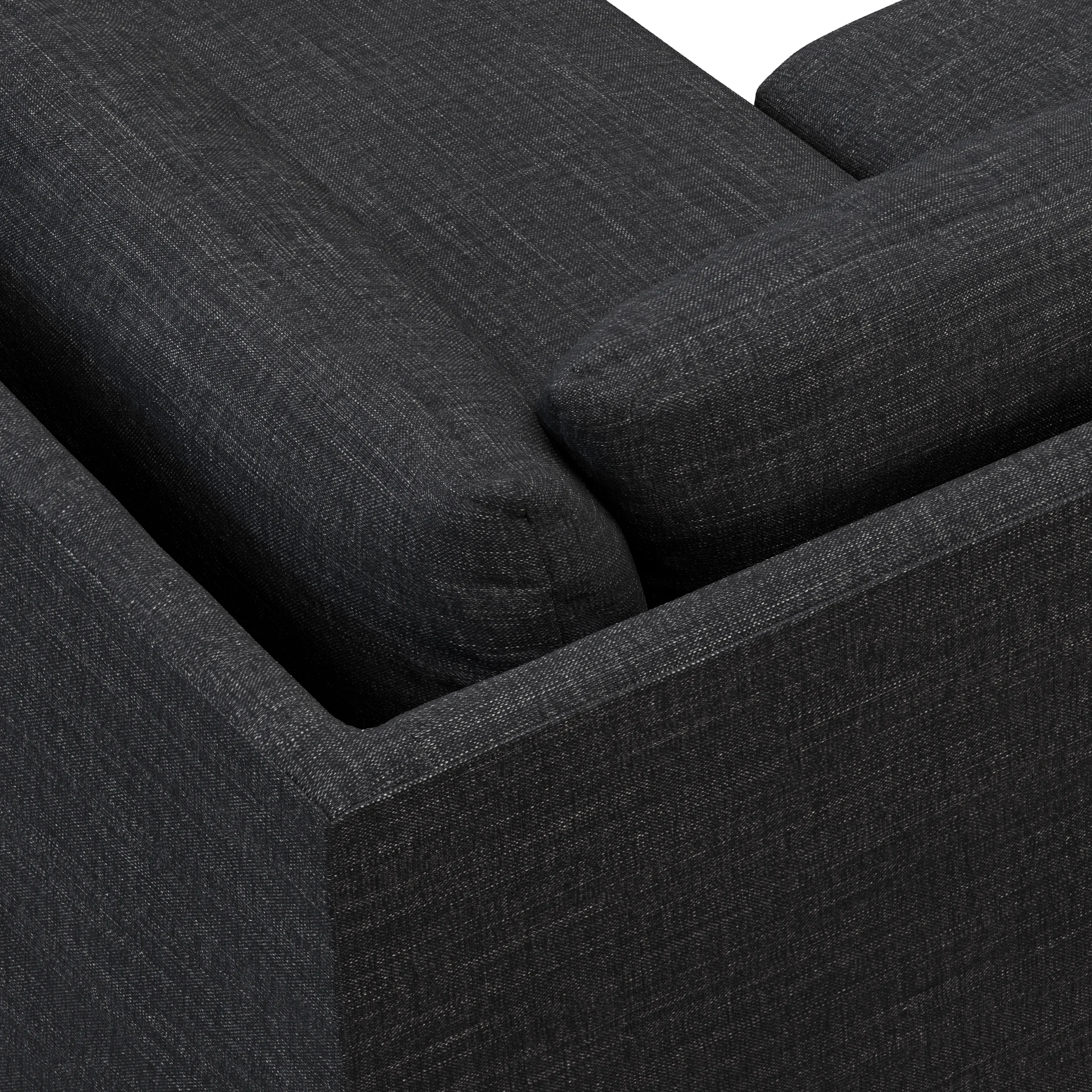 Landry 91_ Corner Sectional - Napa Charcoal - Image 9