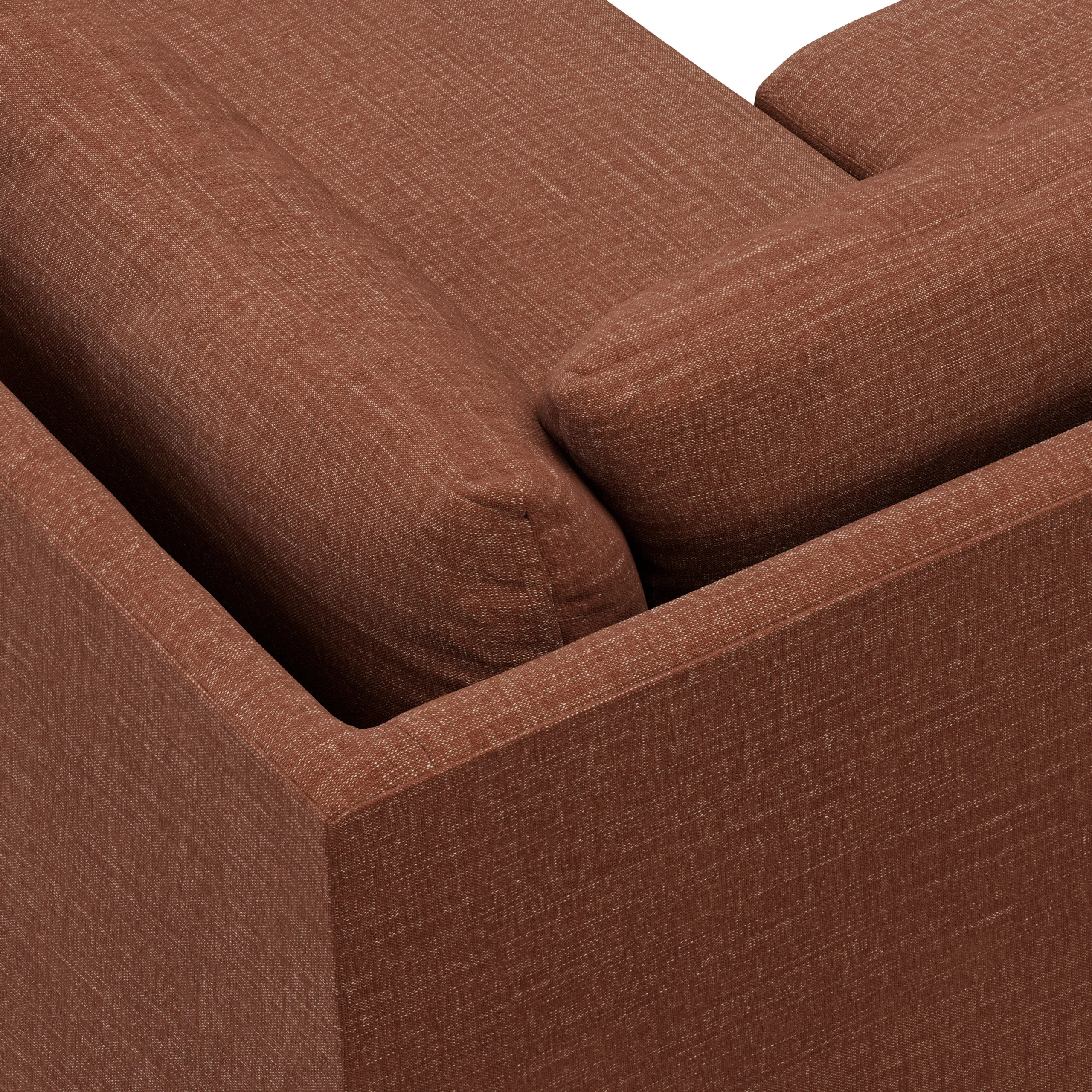 Landry 91_ Corner Sectional - Napa Rust - Image 9
