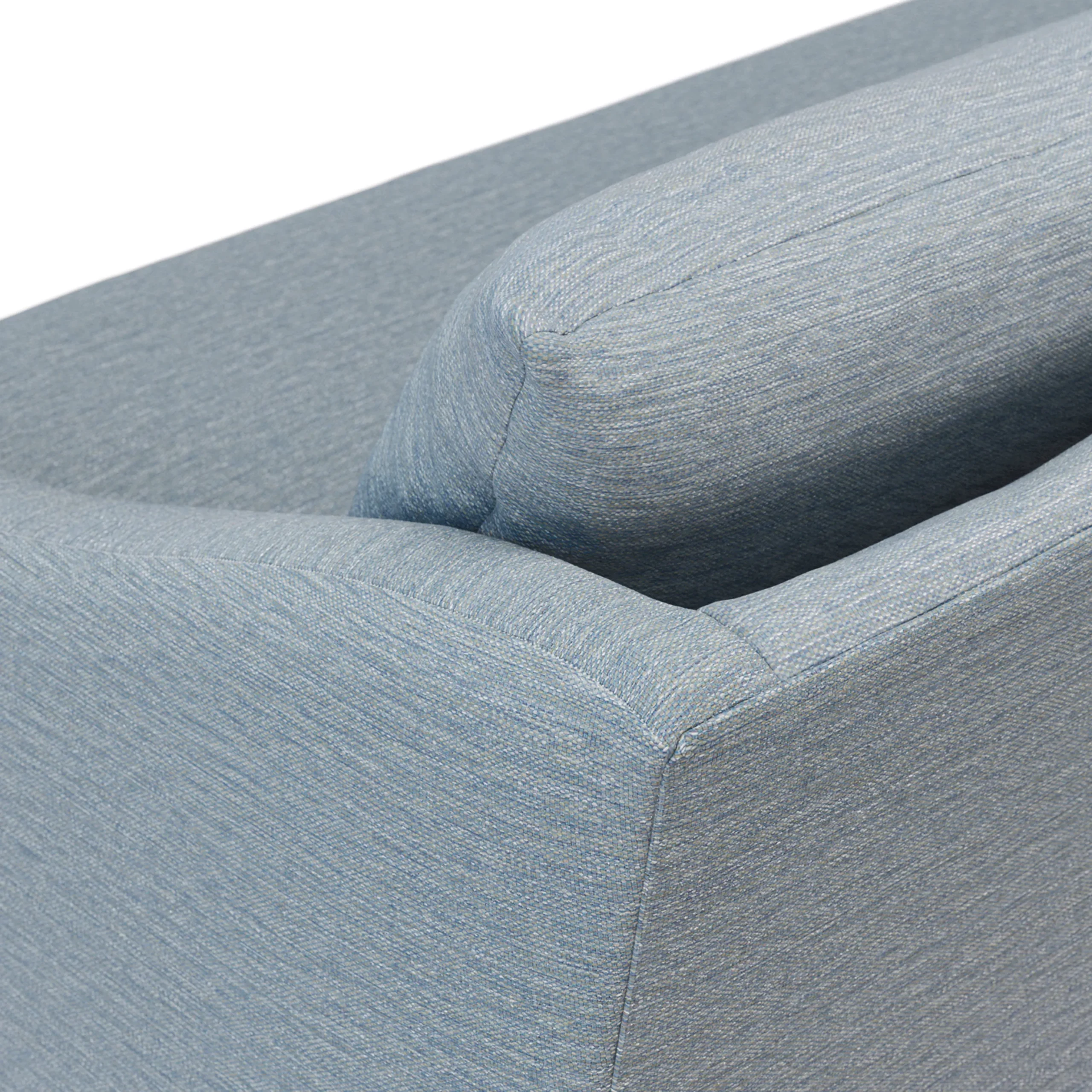 Landry 91_ Corner Sectional - Silver Light Blue - Image 9