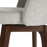 Alta Swivel Counter Stool - Walnut and Camellia Gray