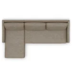 Landry 109_ Left Storage Sleeper Sectional - Napa Taupe