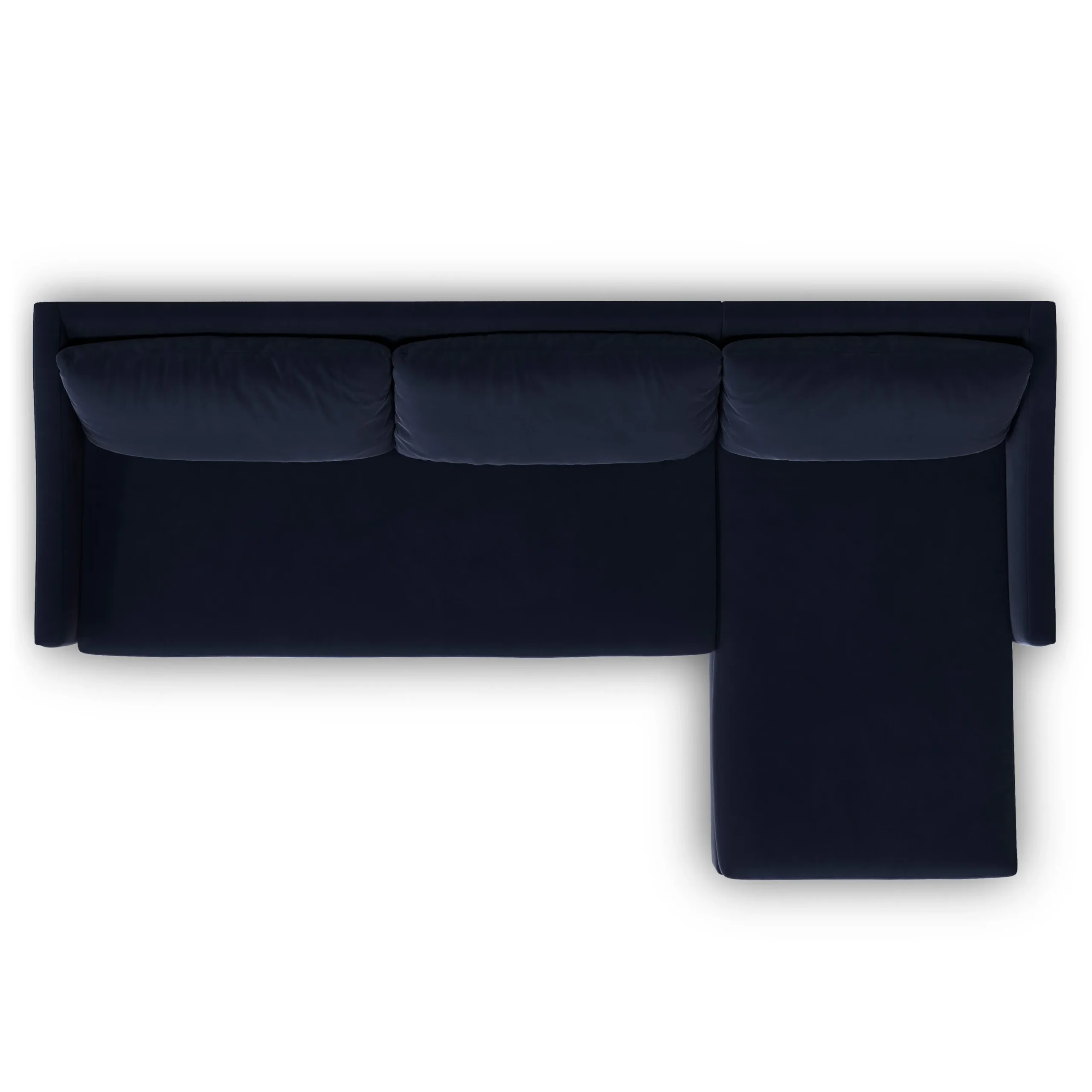 Landry 109_ Velvet Right Storage Sleeper Sectional - Hale Ink - Image 6