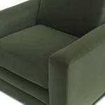 Riley 42_ Grand Velvet Swivel Chair - Hale Fir Green
