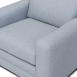 Riley 42_ Grand Swivel Chair - Silver Light Blue