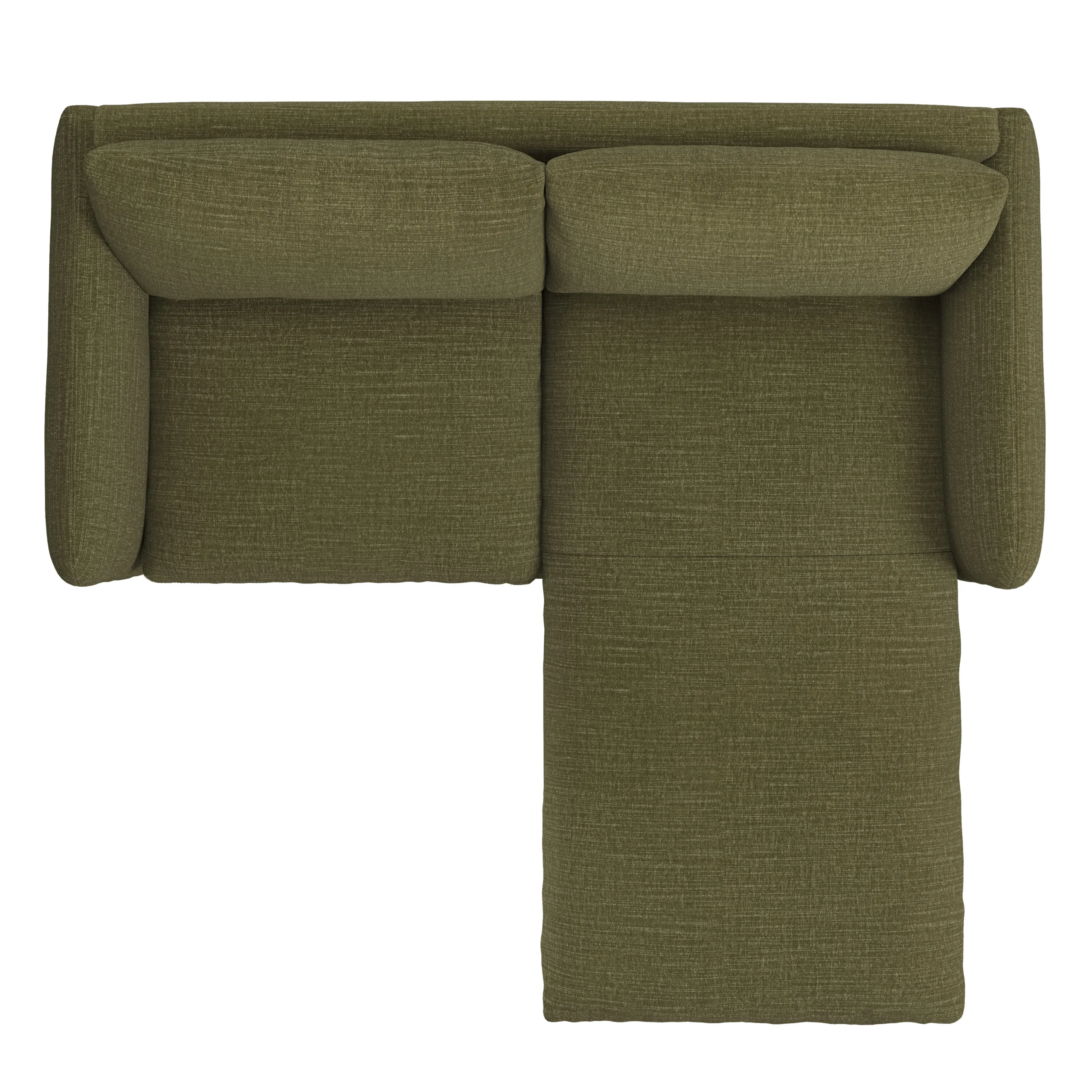 Leigh 86_ Reversible Storage Sectional - Napa Moss - Image 9