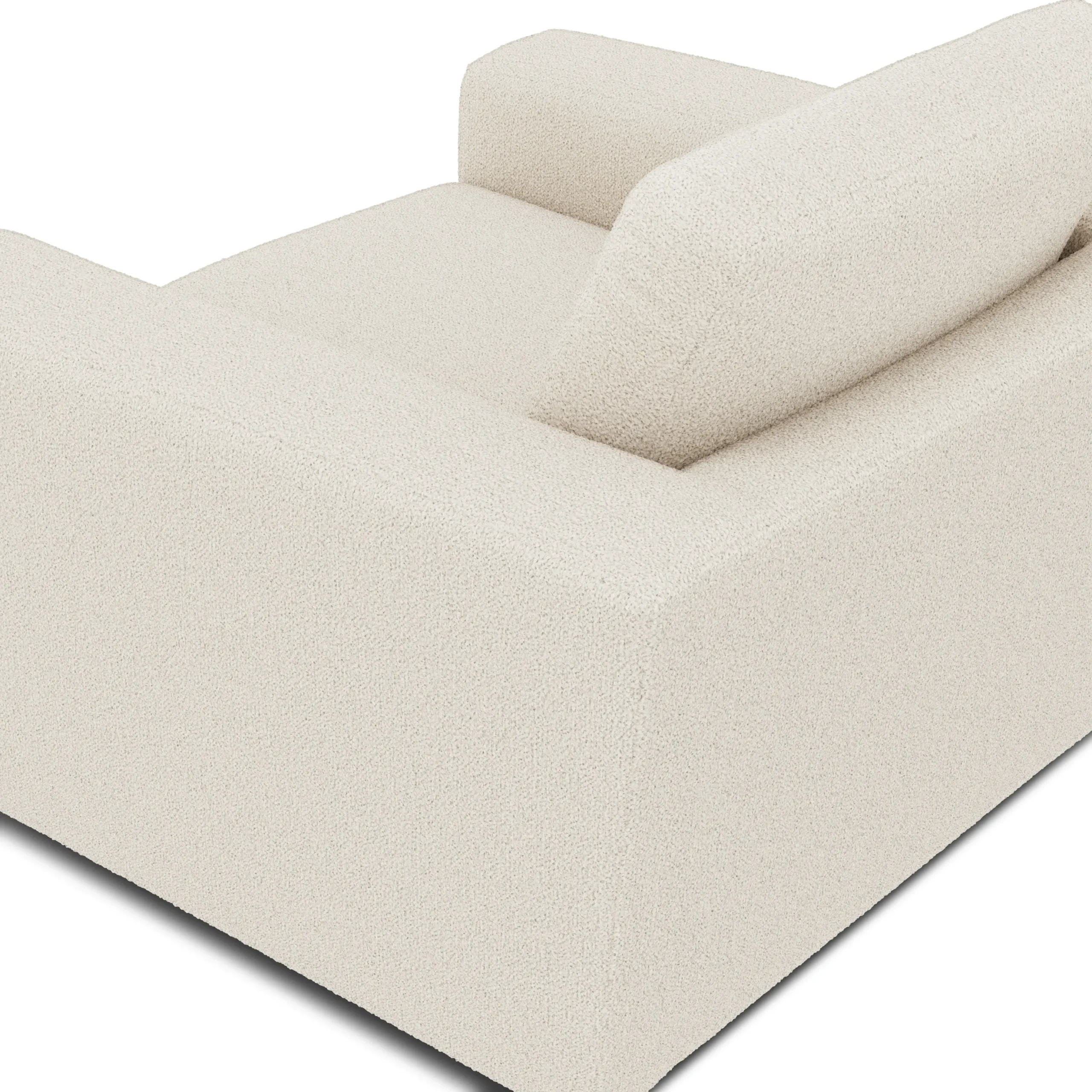 Riley 42_ Grand Swivel Chair - Ivory Wool Bouclé - Image 11