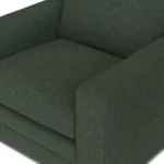 Riley 42_ Grand Swivel Chair - Green Wool Bouclé
