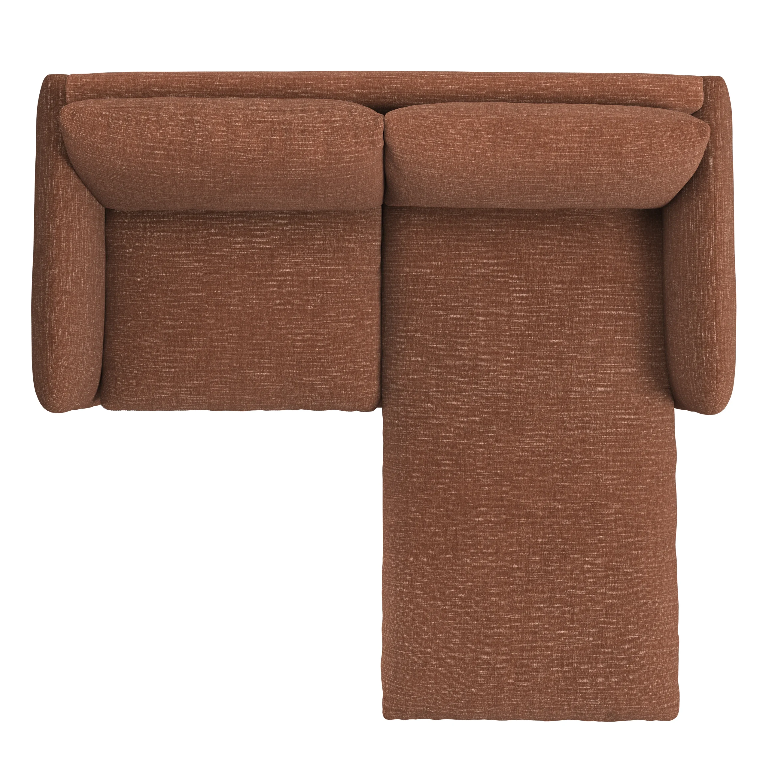 Leigh 86_ Reversible Storage Sectional - Napa Rust - Image 9