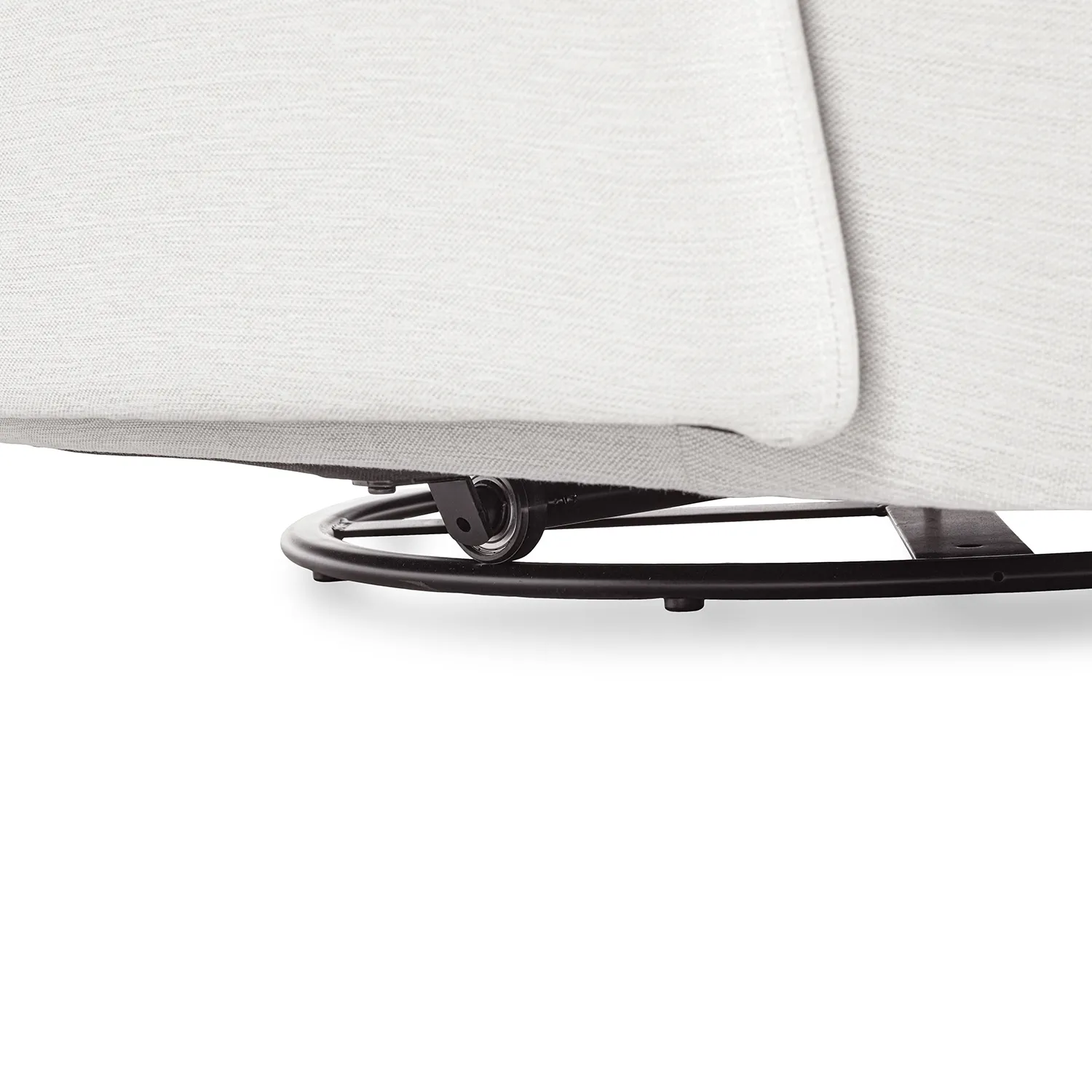 Leigh 47_ Grand Swivel Lounge Chair - Silver Ivory - Image 10