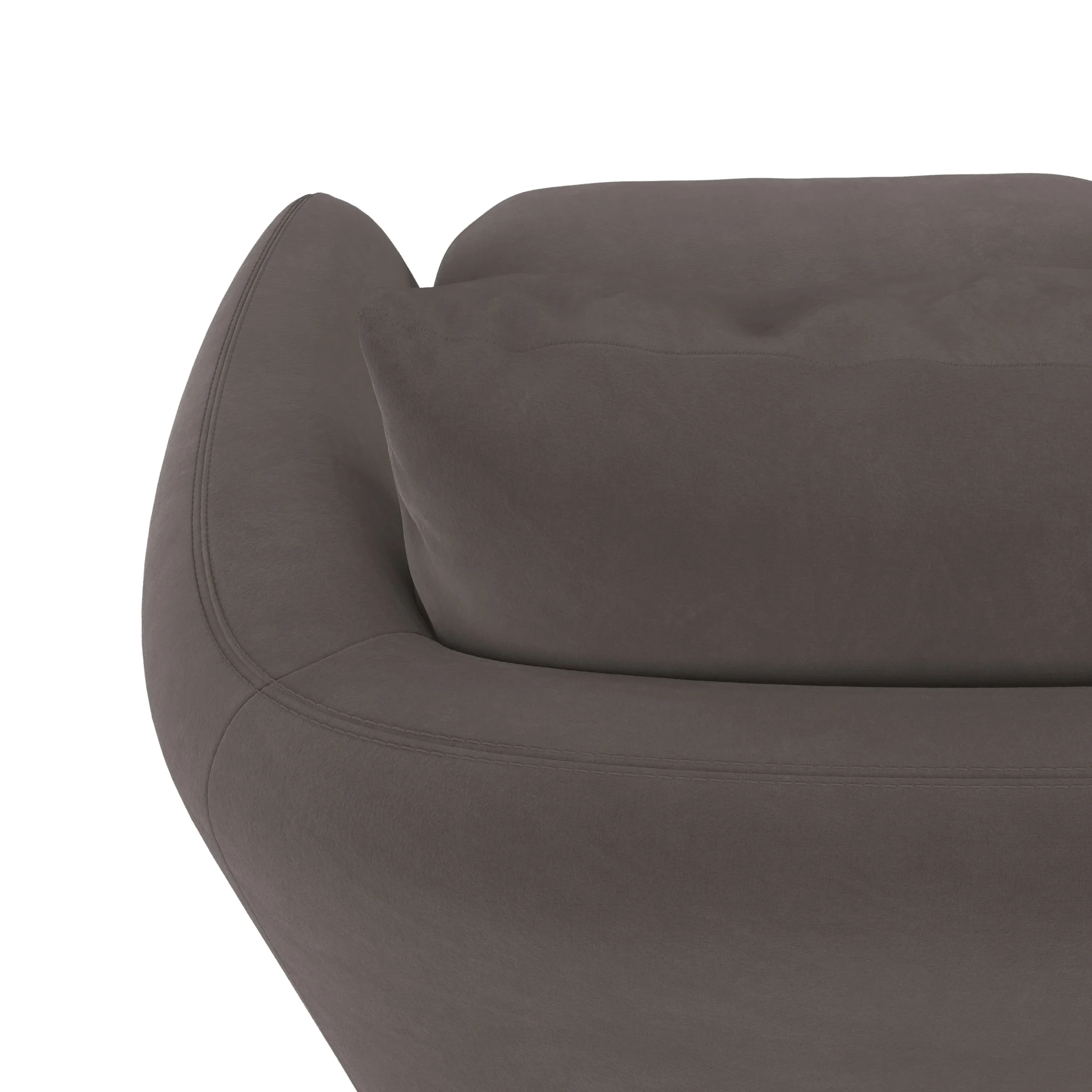 Leigh 33_ Velvet Swivel Lounge Chair - Hale Warm Gray - Image 11