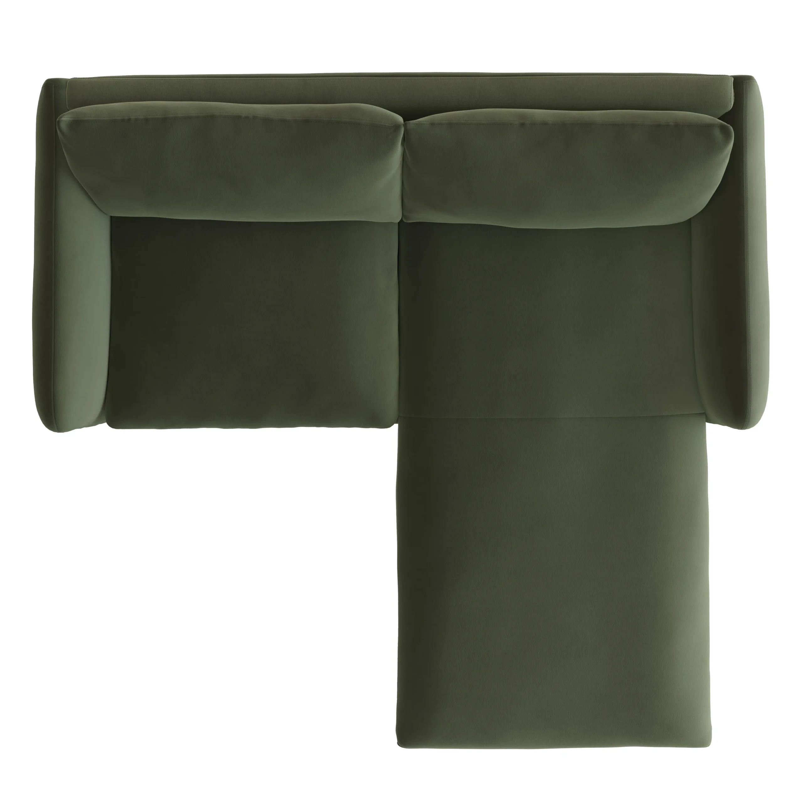 Leigh 86_ Velvet Reversible Storage Sectional - Hale Fir Green - Image 9