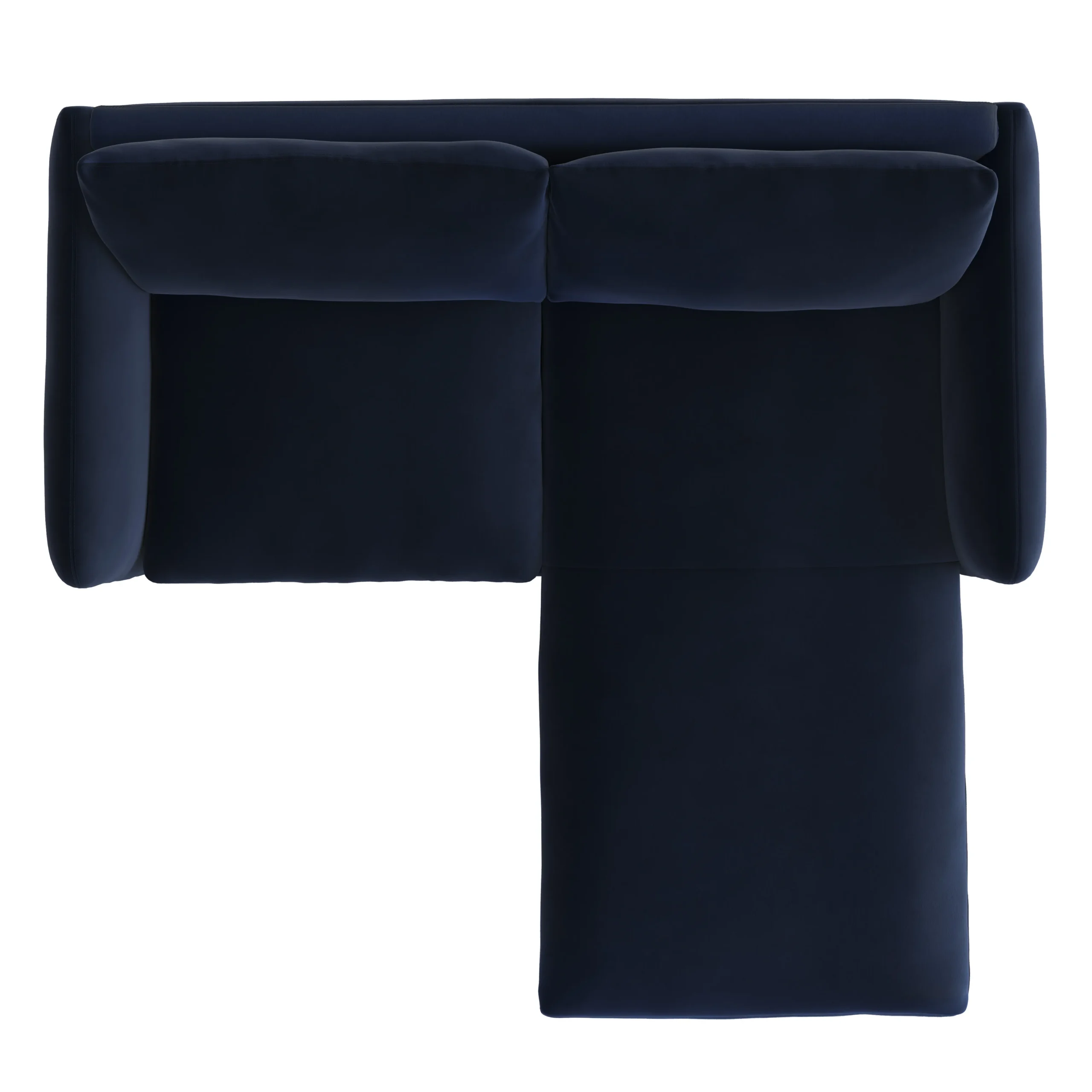 Leigh 86_ Velvet Reversible Storage Sectional - Hale Ink - Image 9