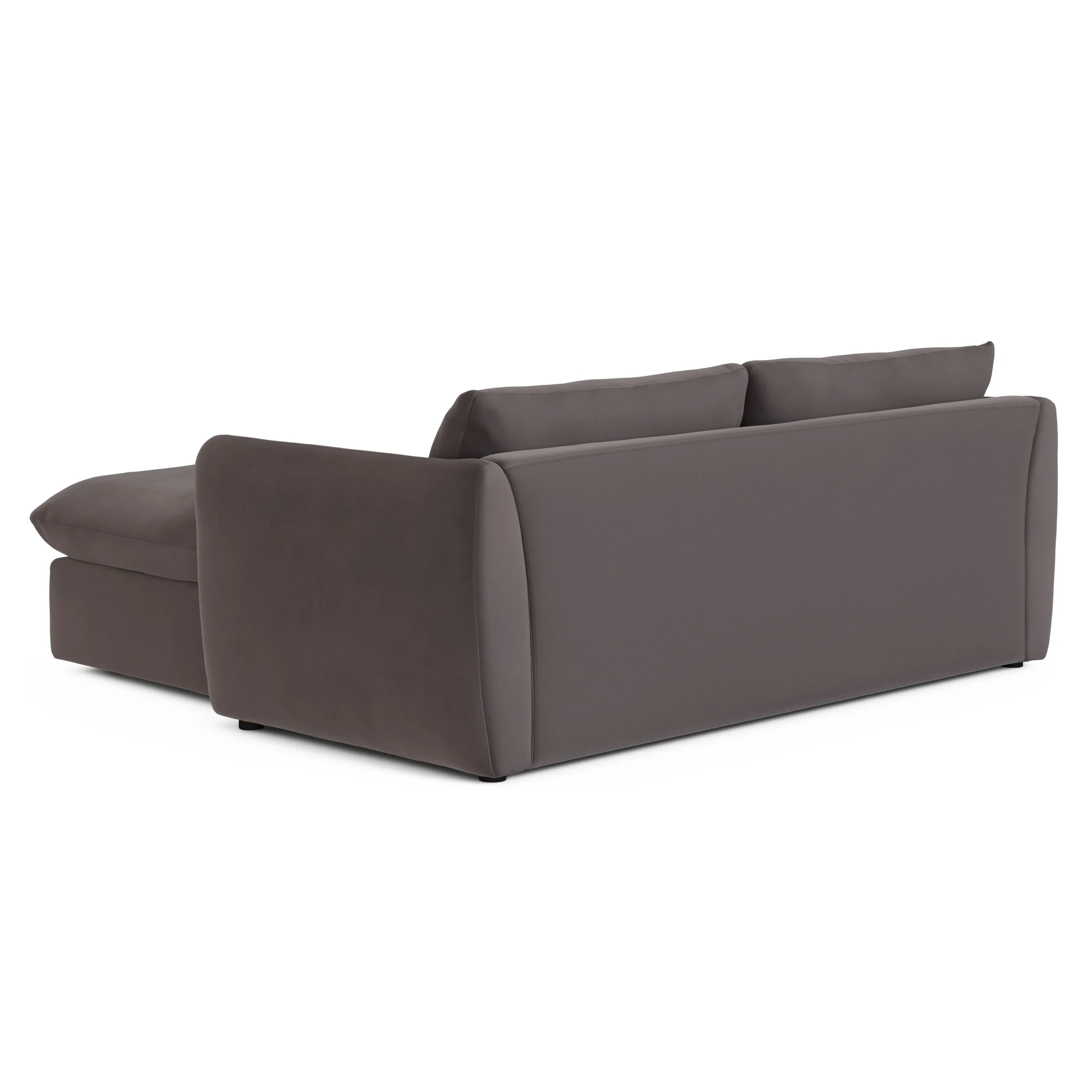Leigh 86_ Velvet Reversible Storage Sectional - Hale Warm Gray - Image 9