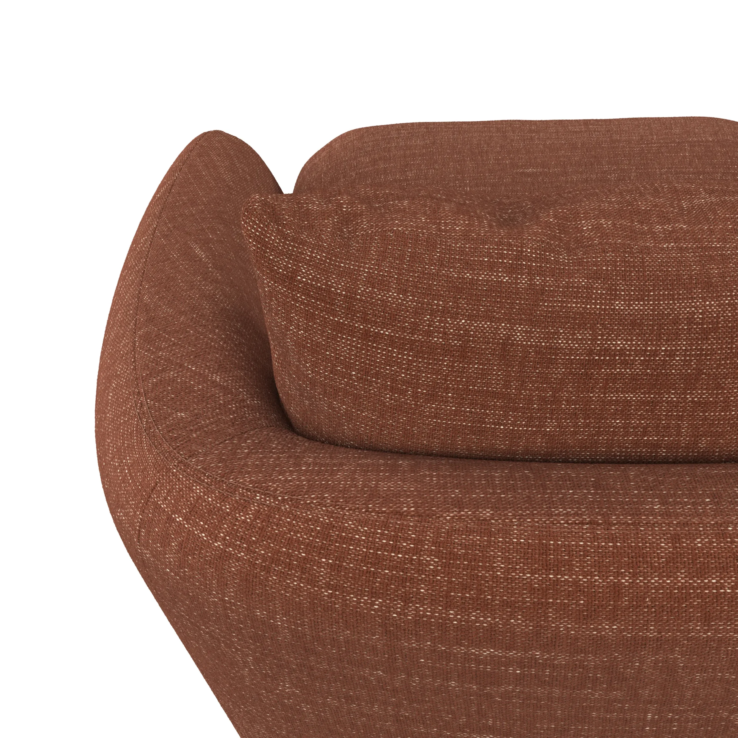Leigh 33_ Swivel Lounge Chair - Napa Rust - Image 3