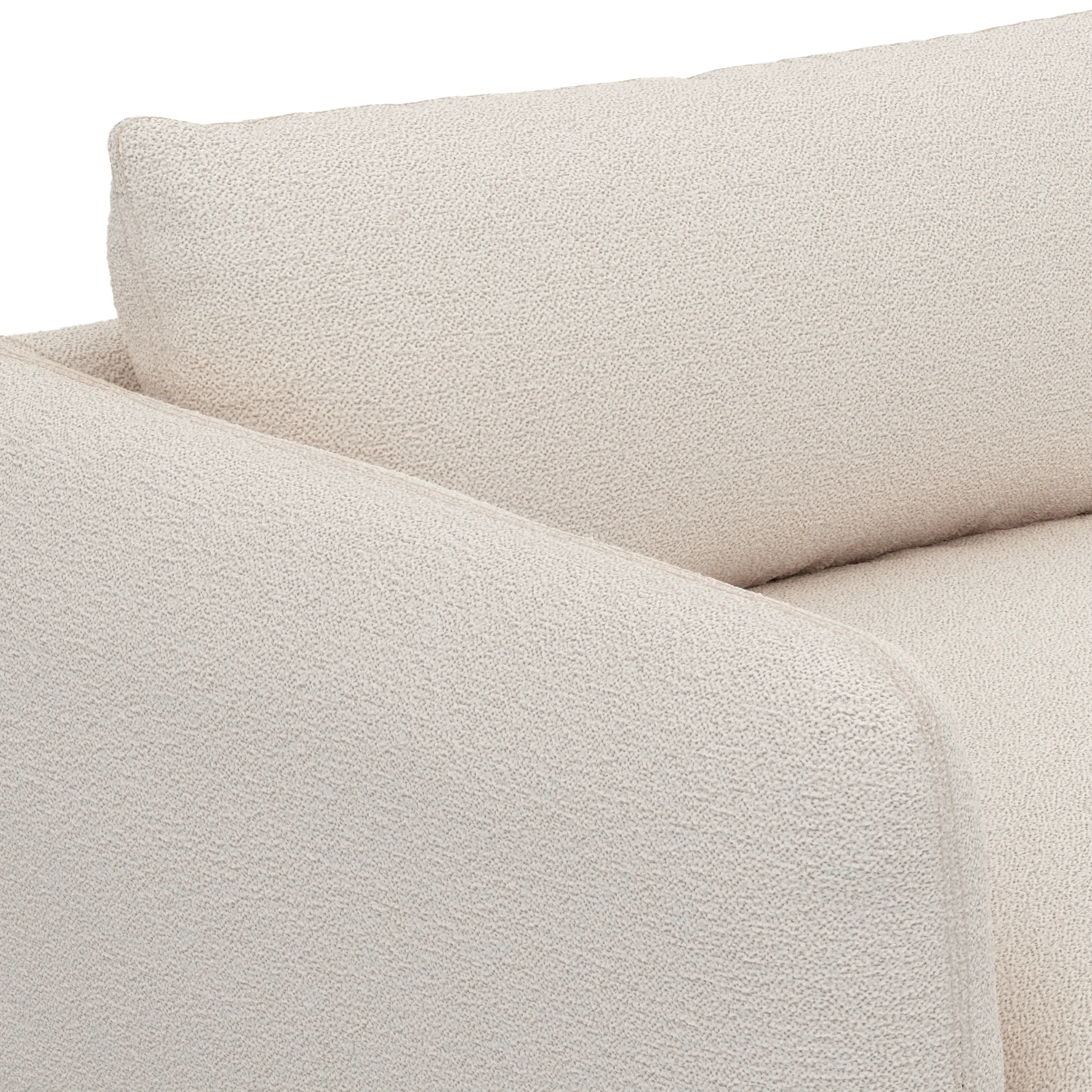 Leigh 87_ Modular Corner Sectional - Ivory Wool Bouclé - Image 9