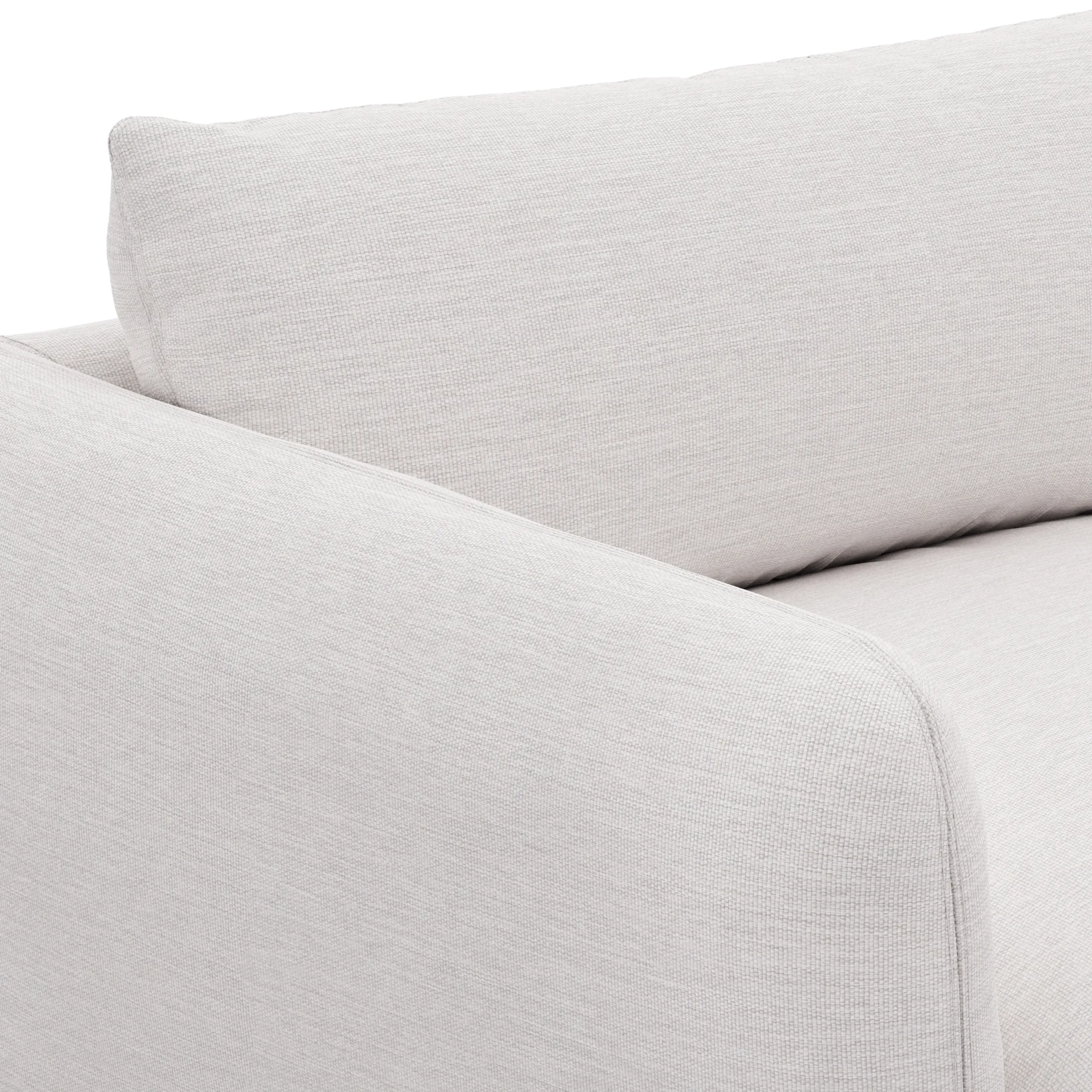 Leigh 87_ Modular Corner Sectional - Silver Ivory - Image 9