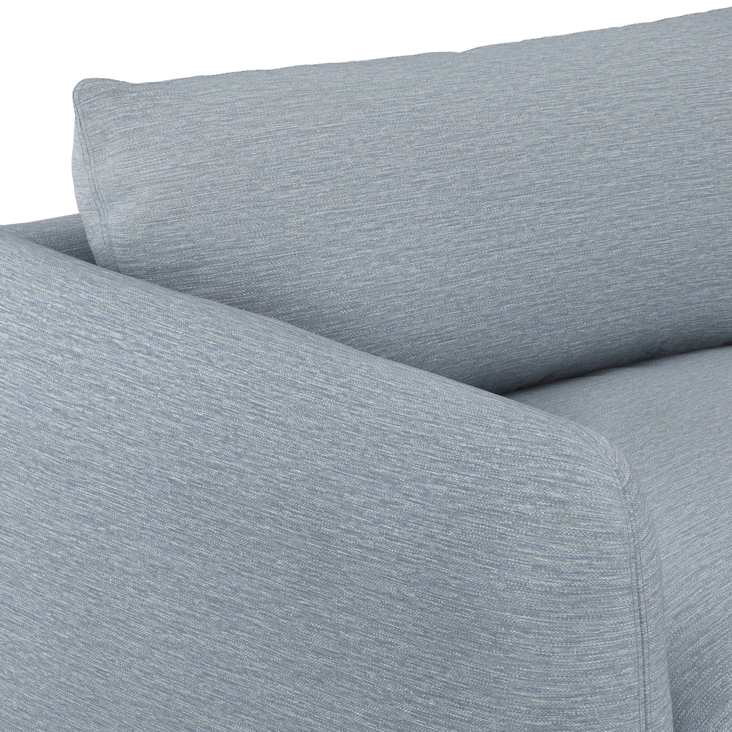Leigh 87_ Modular Corner Sectional - Silver Light Blue - Image 9