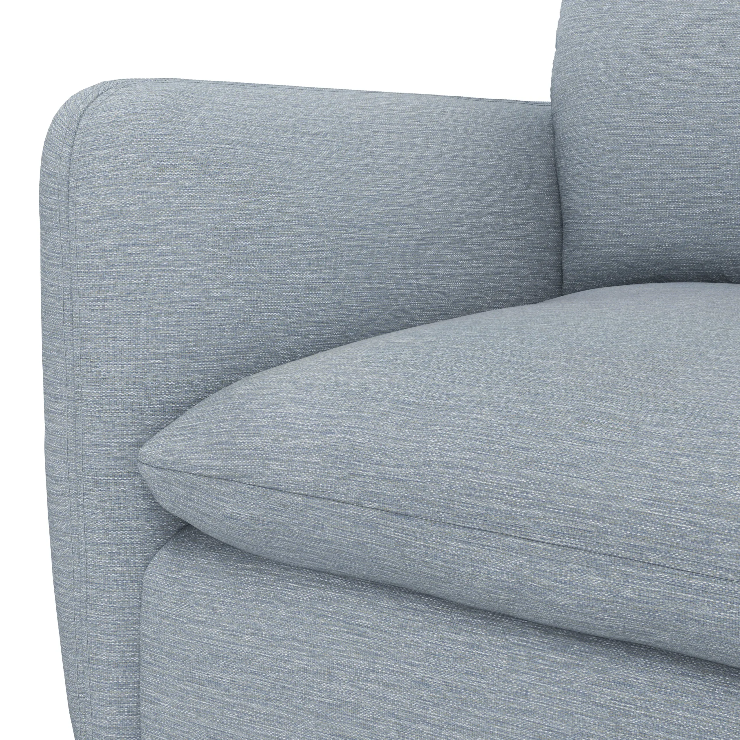 Leigh 92_ Modular Sectional - Silver Light Blue - Image 9