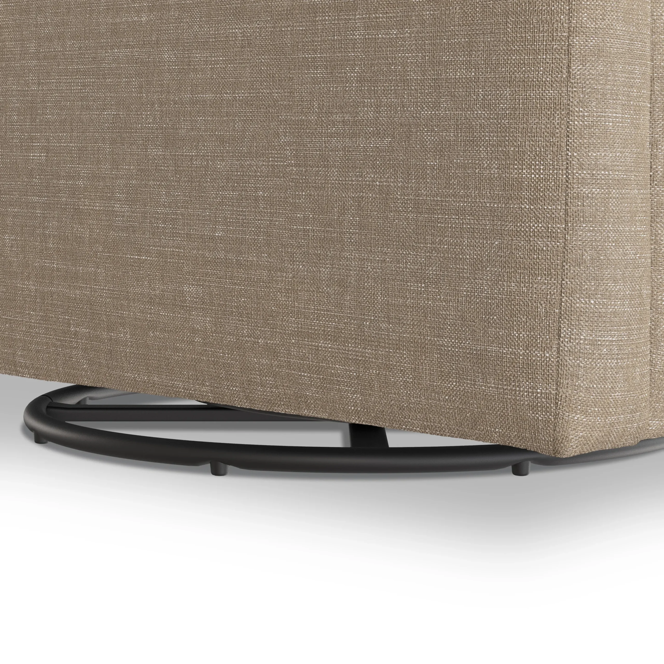 Landry 32.25_ Swivel Lounge Chair - Napa Taupe - Image 3