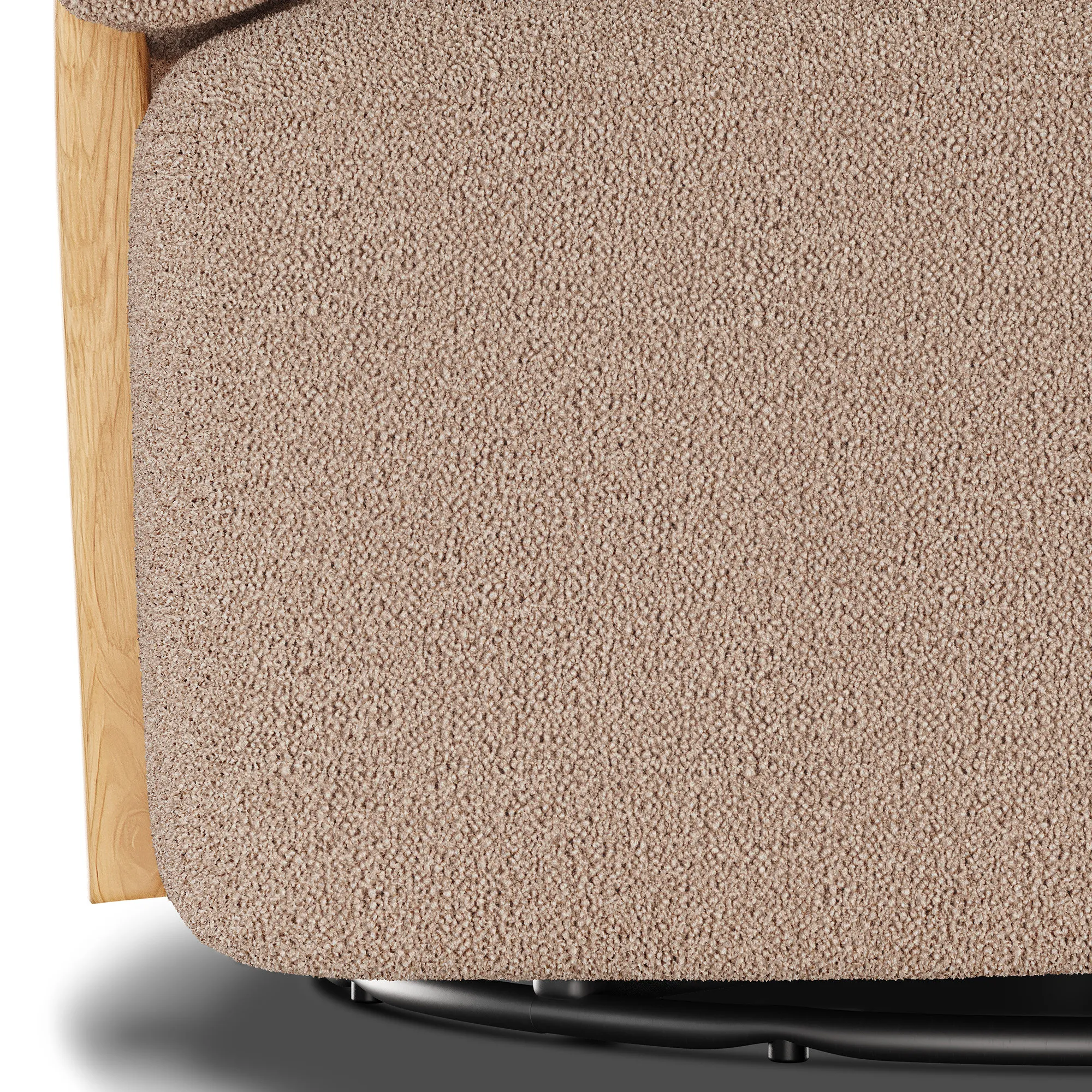 Julie 32_ Swivel Chair - Sandstone Wool Bouclé - Image 10