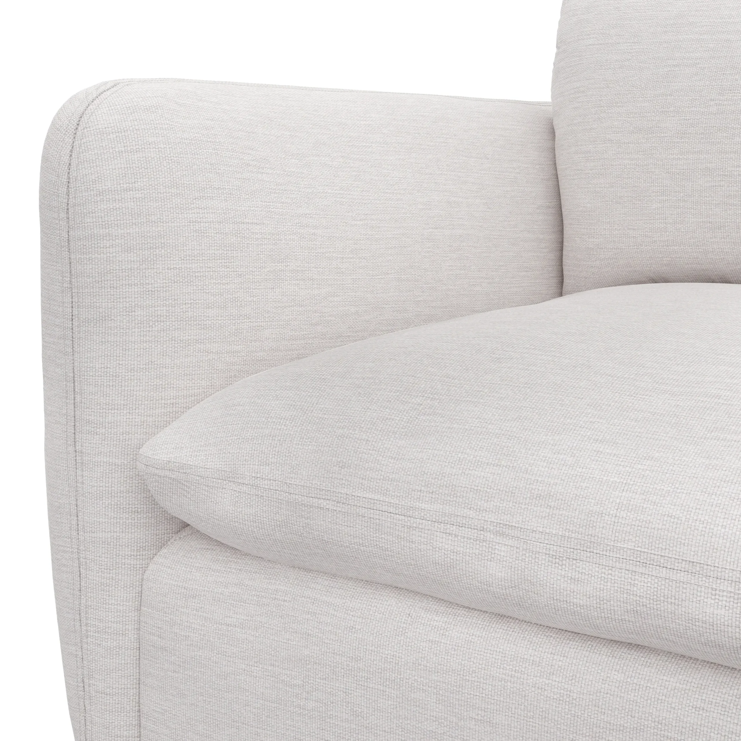 Leigh 92_ Modular Sectional - Silver Ivory - Image 9