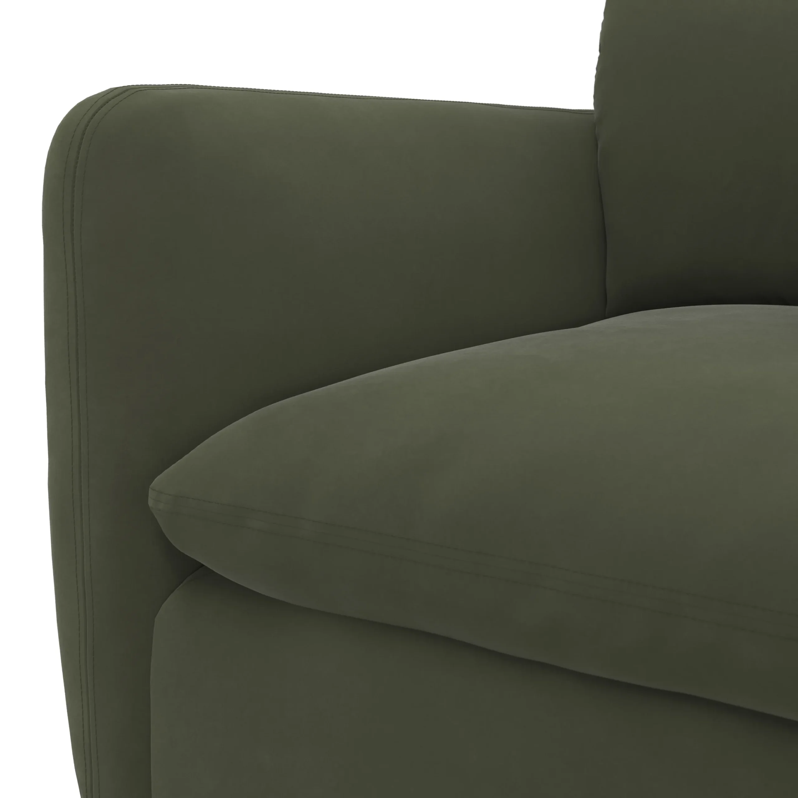 Leigh 92_ Velvet Modular Sectional - Hale Fir Green - Image 9